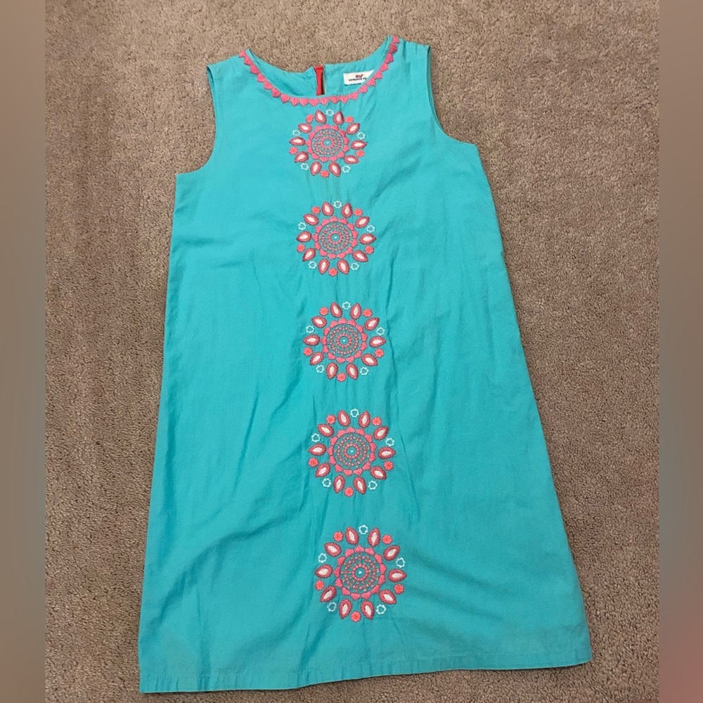 Vineyard Vines Teal Girls Dress